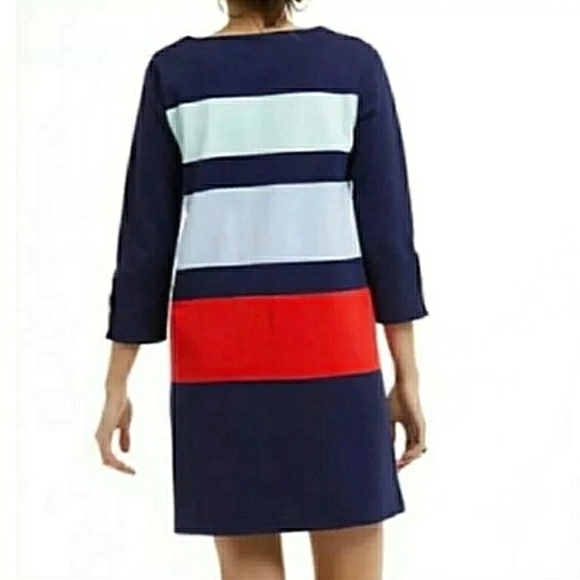 New w/tags Allihop Anthropologie Colorblock Striped Dress - Picture 11 of 12